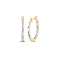 1/8CTW-DIA P1 GIFT HOOP EARRING