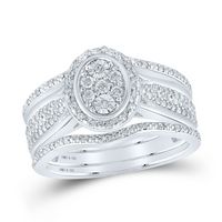 1/3CTW-DIA P1 GIFT OVAL BRIDAL SET