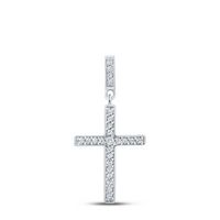 1/10CTW-DIA NK GIFT CROSS PENDANT