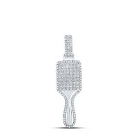 3/8CTW-DIA P1 HAIR BRUSH PENDANT