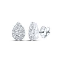 1/4CTW-DIA NK FASHION PEAR EARRING