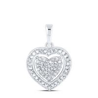 1/8CTW-DIA P2 GIFT HEART PENDANT