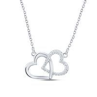 1/20CTW-DIA P2 GIFT HEART NECKLACE