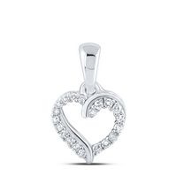 1/12CTW-DIA NK HEART PENDANT