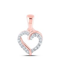 1/12CTW-DIA NK HEART PENDANT