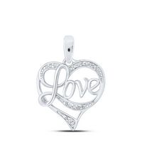 1/20CTW-DIA NK GIFT HEART PENDANT