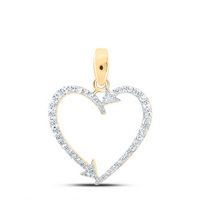1/5CTW-DIA NK HEART PENDANT