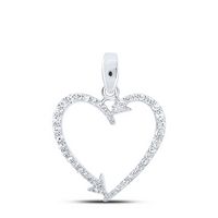 1/5CTW-DIA NK HEART PENDANT