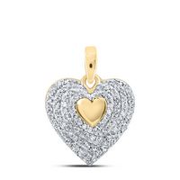 1/4CTW-DIA NK HEART PENDANT