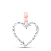 1/5CTW-DIA NK HEART PENDANT
