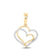1/8 CTW-DIA NK HEART PENDANT