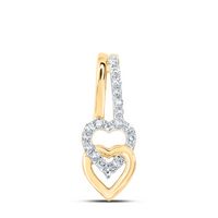 1/10CTW-DIA NK HEART PENDANT