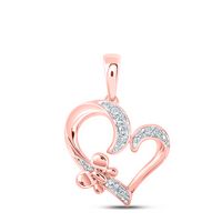 1/10CTW-DIA NK HEART PENDANT