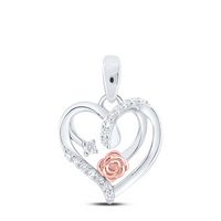 1/12CTW-DIA NK GIFT HEART PENDANT