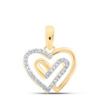 1/12CTW-DIA NK HEART PENDANT