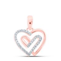 1/12CTW-DIA NK HEART PENDANT