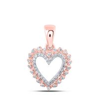 1/8CTW-DIA NK HEART PENDANT