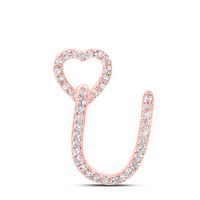 1/8CTW-DIA P1P2 GIFT HEART INITIAL &quot;U&quot; PENDANT