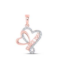 1/4CTW-DIA NK HEART PENDANT