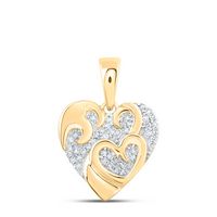1/8CTW-DIA NK GIFT HEART PENDANT