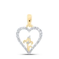 1/8CTW-DIA NK GIFT NIOLE HEART PENDANT