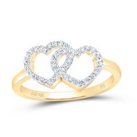 1/5CTW-DIA NK GIFT HEART RING