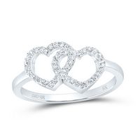 1/5CTW-DIA NK GIFT HEART RING
