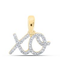 1/10CTW-DIA NK GIFT &quot;XO&quot; PENDANT