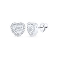 1/4 CTW-DIA P3 GIFT HEART EARRING