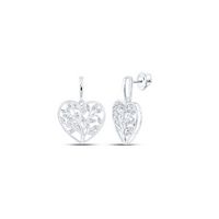 1/10 CTW-DIA P3 GIFT HEART EARRING