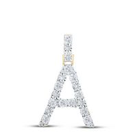 1/10CTW-DIA NK INITIAL &quot;A&quot; PENDANT