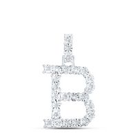 1/8CTW-DIA NK INITIAL &quot;B&quot; PENDANT