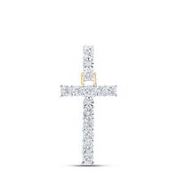 1/12CTW-DIA NK INITIAL &quot;T&quot; PENDANT