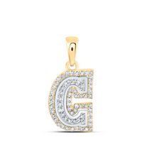 1/5CTW-DIA NK INITIAL &quot;C&quot; PENDANT