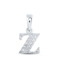1/20CTW-DIA NK INITIAL &quot;Z&quot; PENDANT