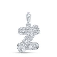 1/5CTW-DIA CN INITIAL &quot;Z&quot; PENDANT