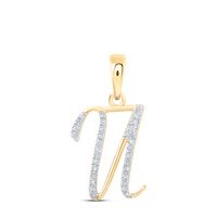 1/10CTW-DIA P1P2 GIFT INITIAL &quot;U&quot; PENDANT