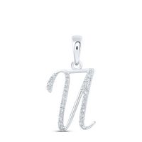1/10CTW-DIA P1P2 GIFT INITIAL &quot;U&quot; PENDANT