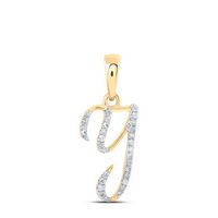 1/10CTW-DIA P1P2 GIFT INITIAL &quot;Y&quot; PENDANT