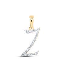 1/10CTW-DIA P1P2 GIFT INITIAL &quot;Z&quot; PENDANT