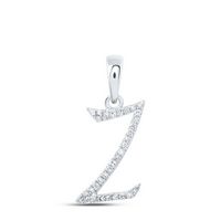 1/10CTW-DIA P1P2 GIFT INITIAL &quot;Z&quot; PENDANT