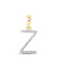 1/10CTW-DIA NK INITIAL &quot;Z&quot; PENDANT
