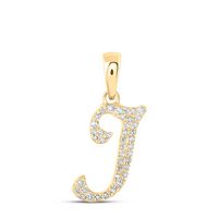 1/8CTW-DIA NK INITIAL &quot;I&quot; PENDANT
