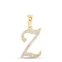 1/10CTW-DIA NK INITIAL &quot;Z&quot; PENDANT