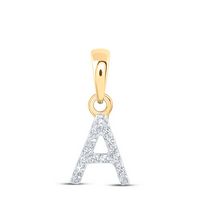 0.03CTW-DIA NK INITIAL &quot;A&quot; PENDANT