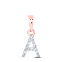 0.03CTW-DIA NK INITIAL &quot;A&quot; PENDANT
