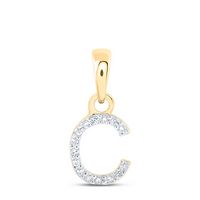 0.03CTW-DIA NK INITIAL &quot;C&quot; PENDANT