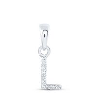 0.02CTW-DIA NK INITIAL &quot;L&quot; PENDANT