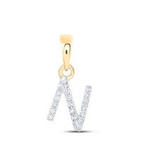 1/20CTW-DIA NK INITIAL &quot;N&quot; PENDANT