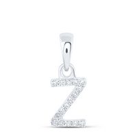 0.03CTW-DIA NK INITIAL &quot;Z&quot; PENDANT